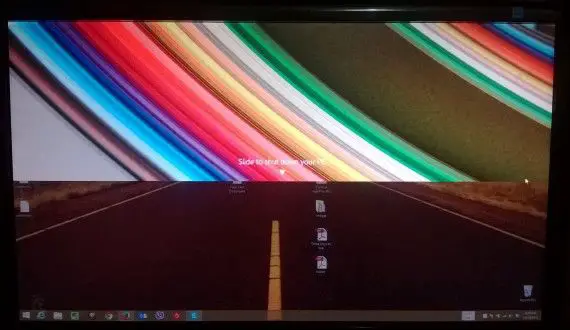 Slide to shutdown effect in Windows 8.1