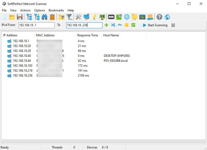 What Are IP Grabbers: Our Top 5 Selection 4 SoftPerfect Netwrok Scanner 2