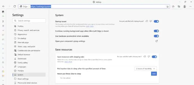 Download Edge 89: Vertical Tabs, Sleeping Tabs, Startup Boost 2 Startup boost