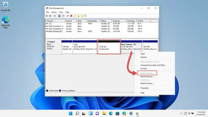How to Fix Extend Volume Option Grayed Out in Windows 11/10 6 still greyed out