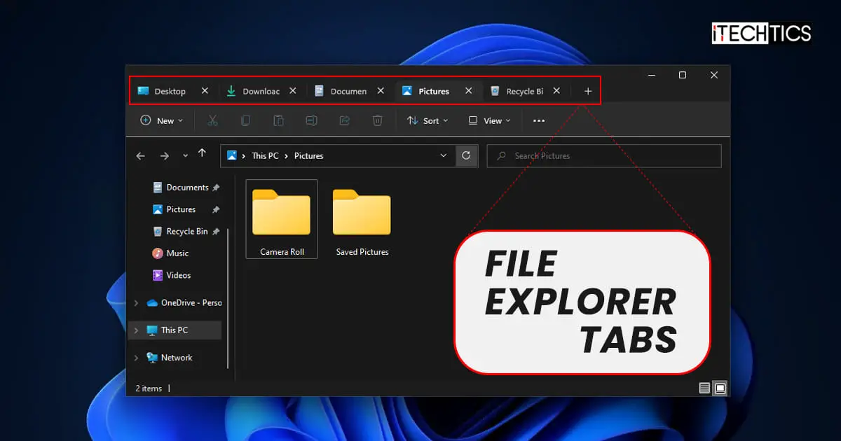 Tabs in File Explorer Windows 11