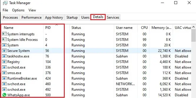 task manager