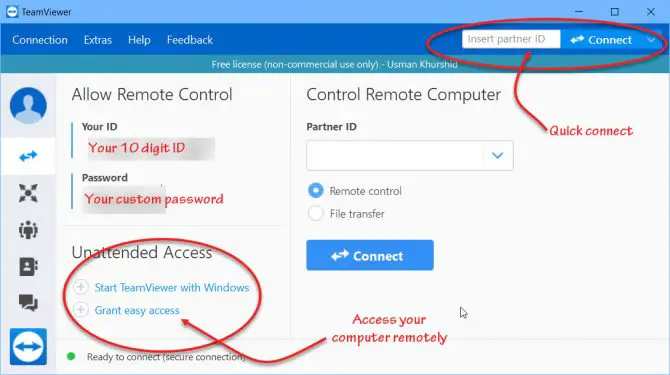Updating TeamViewer