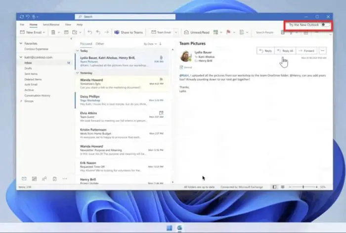 Windows 11 Build 25211 Updated Outlook, Task Manager In Taskbar 3 Try the new Outlook in Windows 11 Build 25211