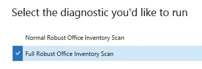 type of scan