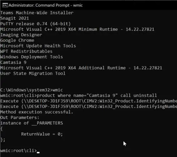 How To Uninstall Programs In Windows 10 4 Uninstall a program using cmd