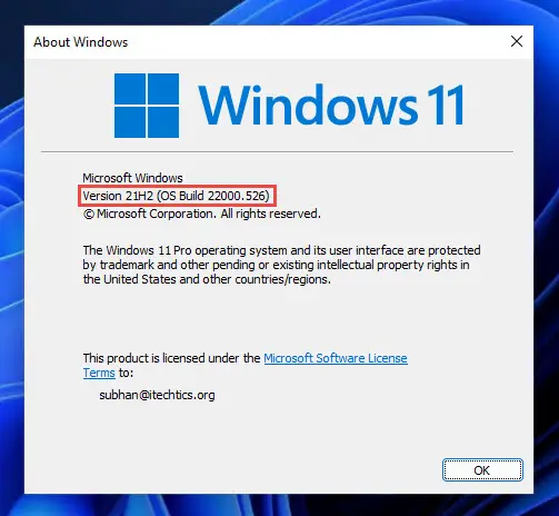 Windows 11 Insider Build 22000.526 (KB5010414) With New Features 5 updated 4