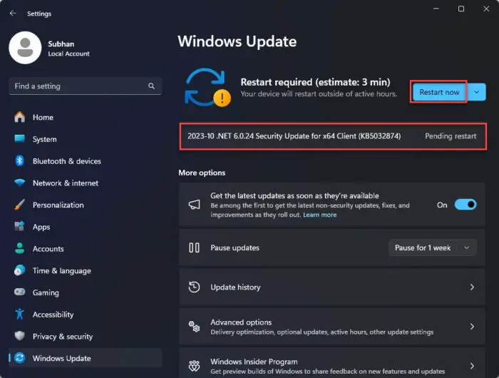 Download .NET 7.0.13 And .NET 6.0.24 LTS (Offline Installers) 4 Upgrade NET version from Windows Update