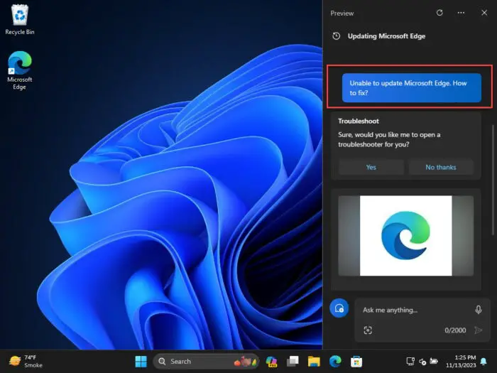 Use Copilot to get help on Windows 11