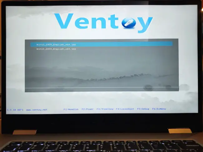 How to Multiboot From USB With Multiple ISO Files 3 Ventoy list of ISOs