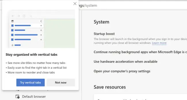 Download Edge 89: Vertical Tabs, Sleeping Tabs, Startup Boost 4 Vertical tabs intro