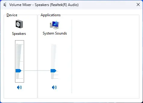 How To Adjust Volume And Bass In Windows 11/10 7 Volume Mixer applet