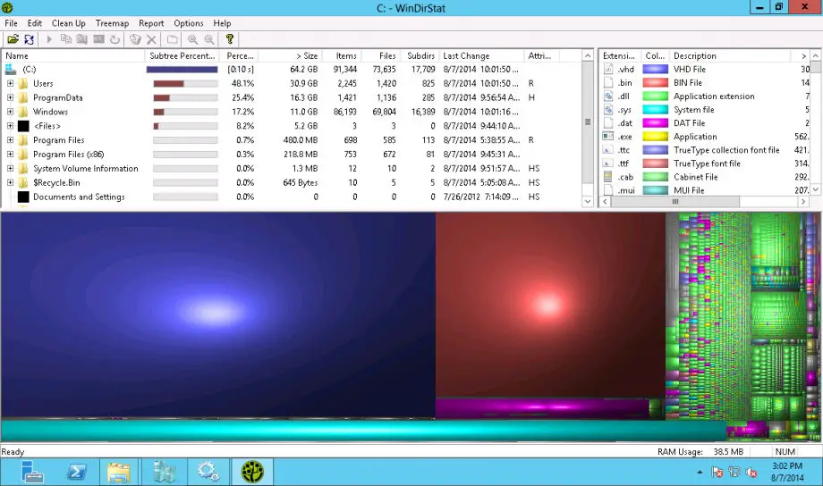 WinDirStat with administrative previleges