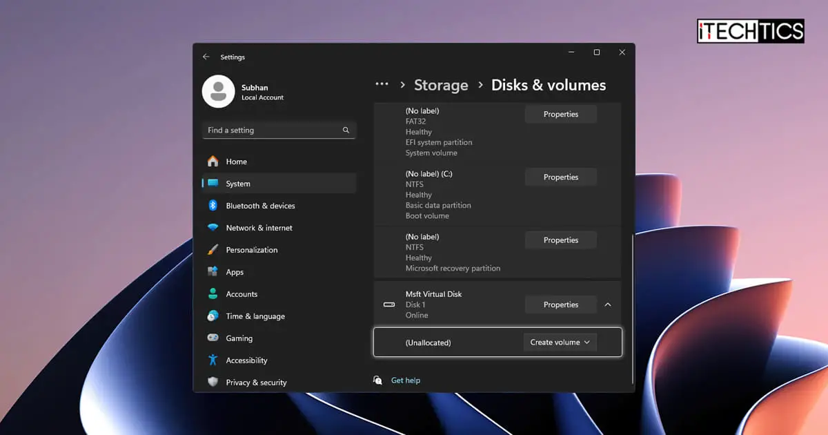 Windows 11 Delete Volume