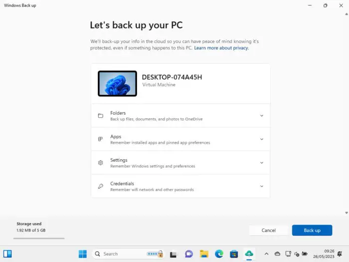 Windows Backup App: Cloud Backup And Restore On Windows 11 1 Windows Backup app