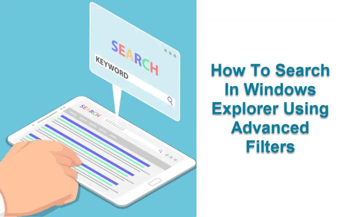 Windows explorer search