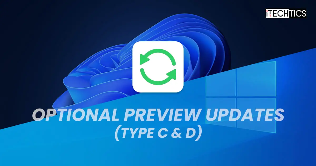 Windows updates Optional Type CD Windows 11 10