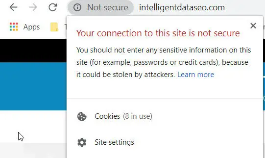 Your connection to this site is not secure Your connection to this site is not secure