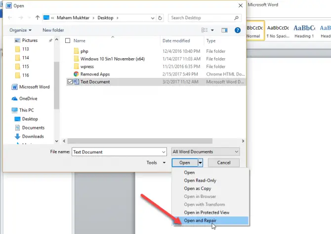 3 Ways To Repair and Recover Corrupted Microsoft Word Files 1