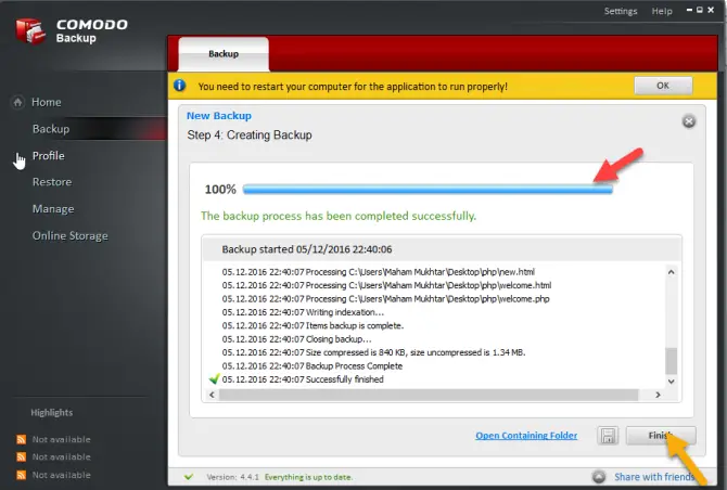 6 Free Tools To Backup Data in Windows Including File History and Backup and Restore 18 12