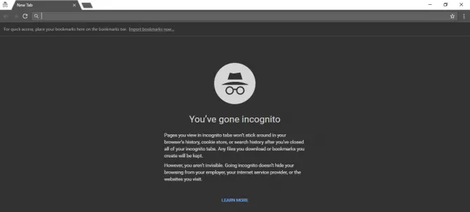 How To Enable, Disable In-Private Browsing In All Browsers 2 Incognito window in Google Chrome