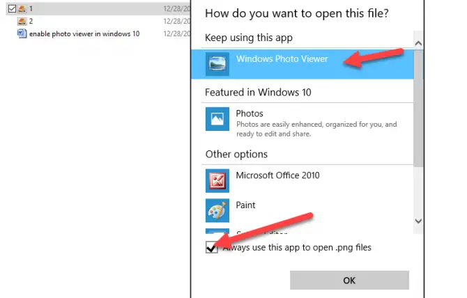 Enable Windows Photo Viewer in Windows 10 Enable Windows Photo Viewer in Windows 10