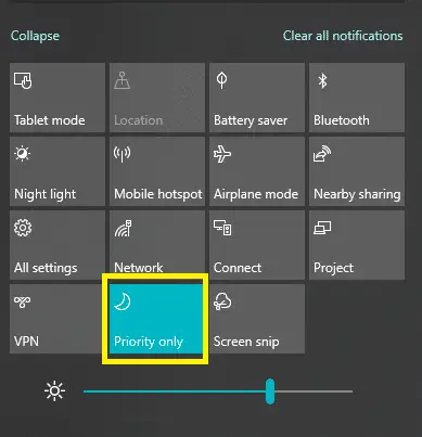 3 Ways To Enable/Disable Focus Assist In Windows 10 5 Capture1