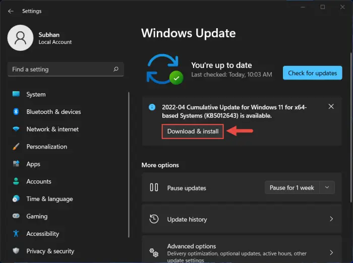 Download and install