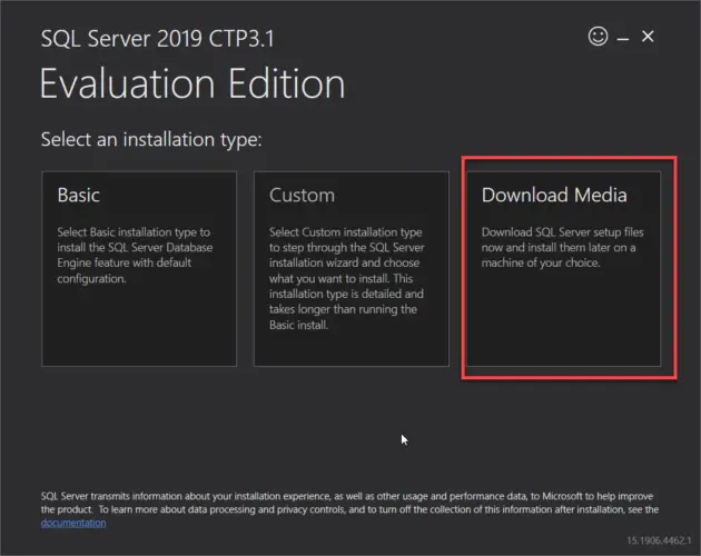 SQL Server 2019 CTP