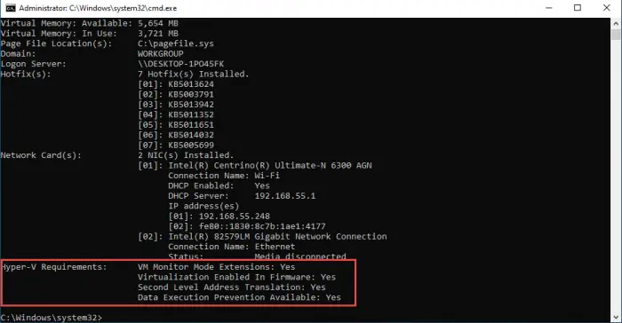 How To Enable Virtualization In Windows 11/10 1 Virtualization requirements check